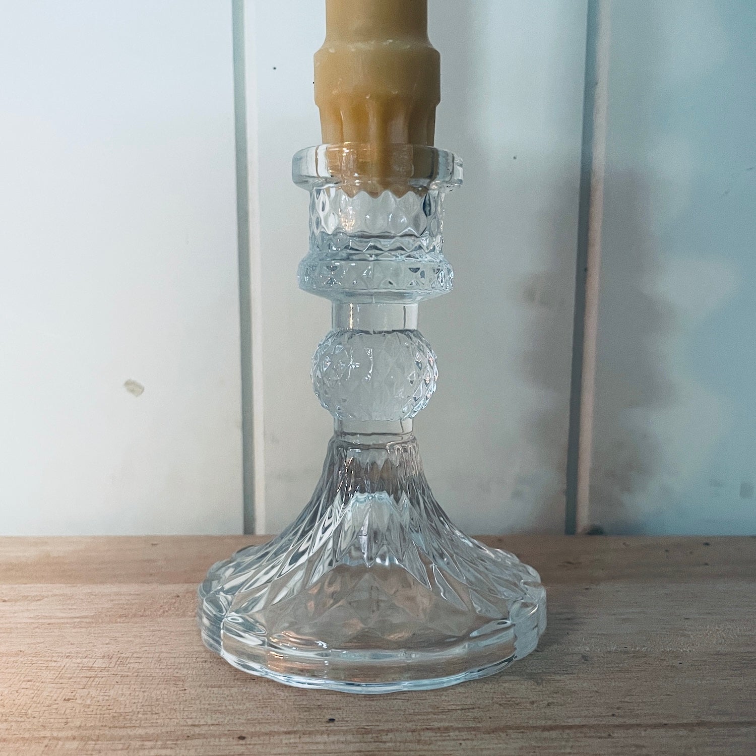 Glass Candle Stick Holder