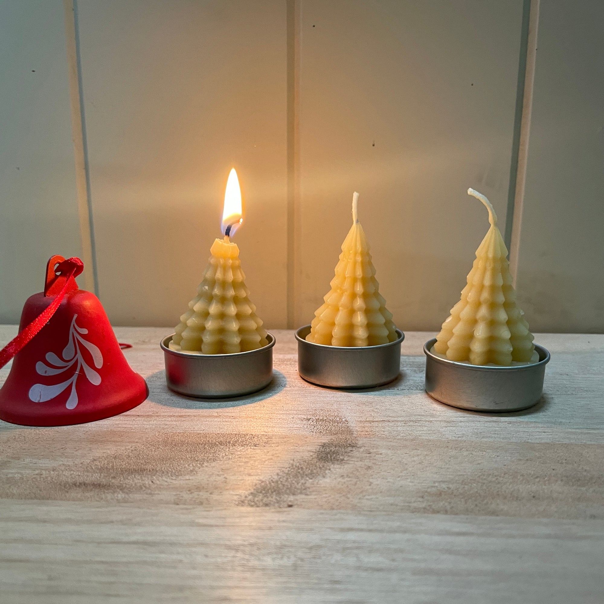 Christmas Tree Beeswax Candle