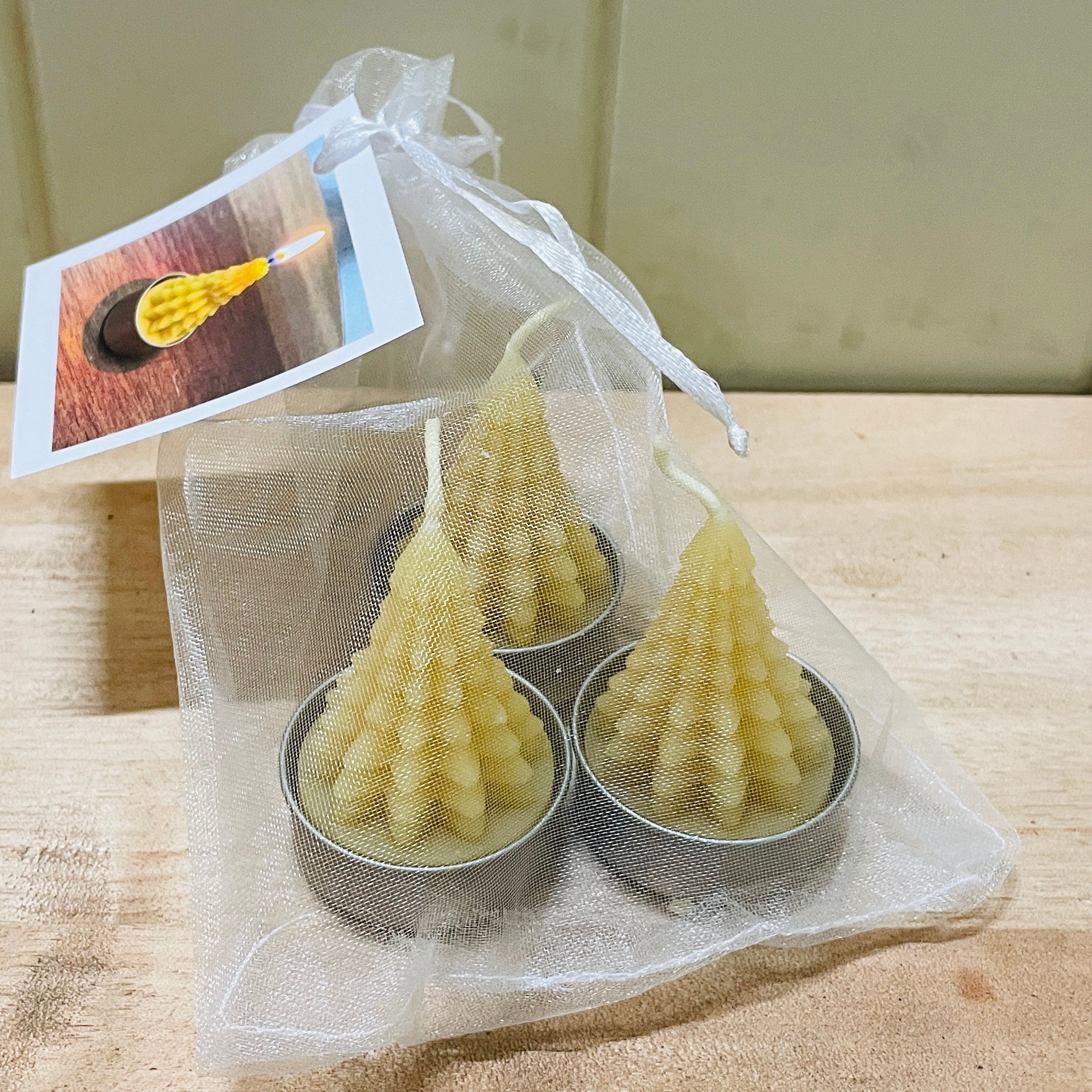 Christmas Tree Beeswax Candle