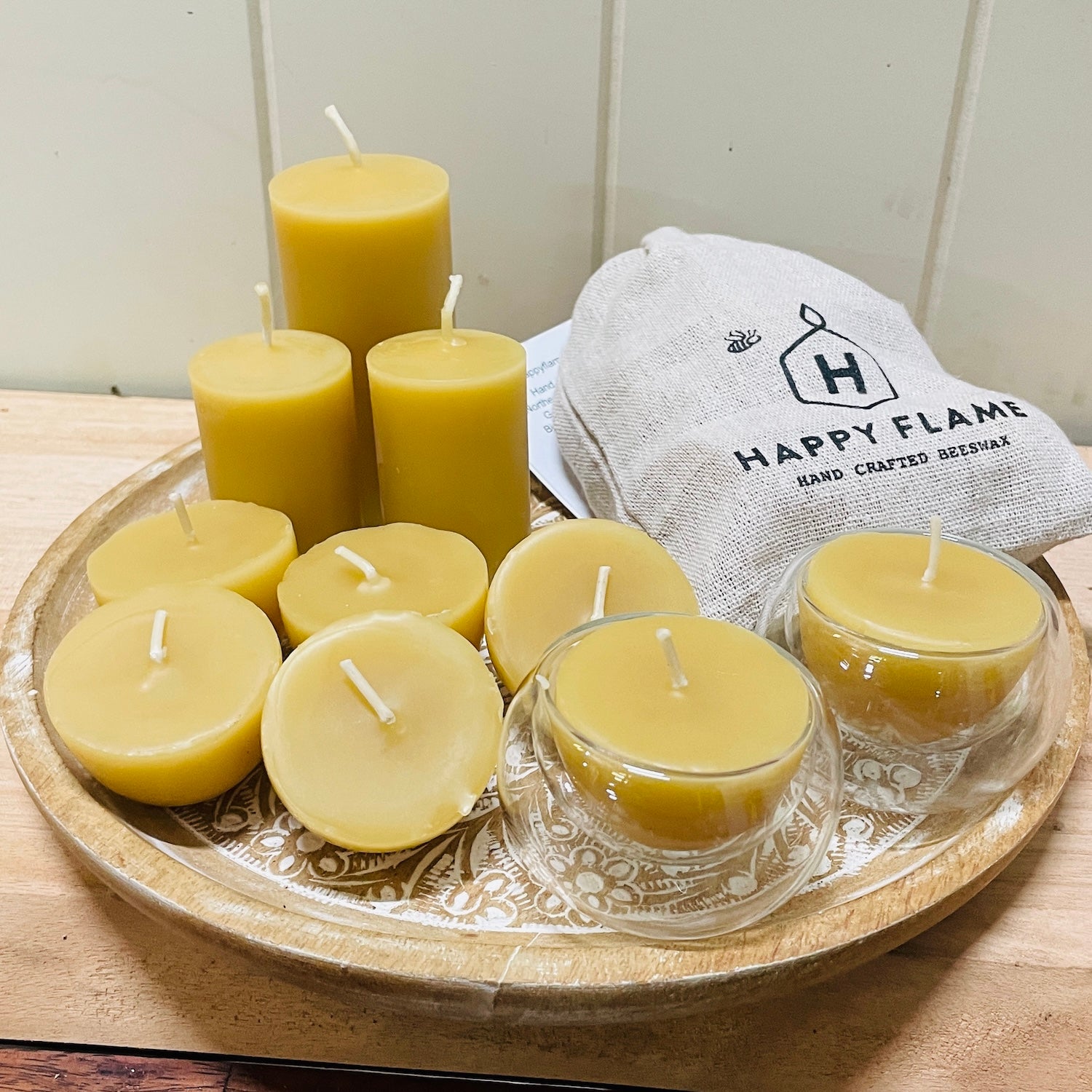 176-Hour Beeswax Candle Family Pack